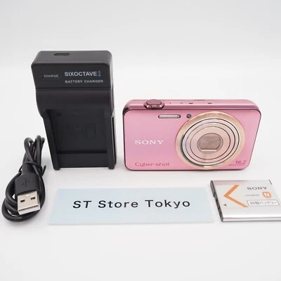 [EXC] SONY Cyber Shot Digital Camera Pink DSC-WX7 16.2MP Compact Japanese only - Image 1 of 4