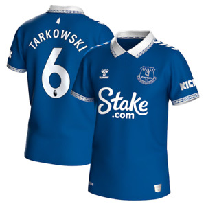 Everton Football Men's Shirt Hummel Home Shirt - Tarkowski 6 - New