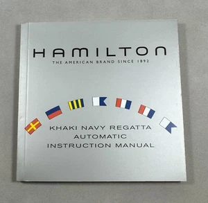 Reloj Hamilton Caqui Azul Marino Regata Automático Manual de Instrucciones Folleto - Imagen 1 de 2