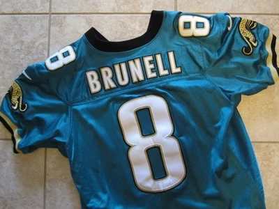 RARE! Authentic NFL NIKE Jacksonville Jaguars MARK BRUNELL Home Jersey Size 52 - Image 1 of 4