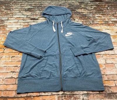 Nike Sudadera con Capucha Damas XL Azul Pullover Atlético Correr Ligero Exterior Mujeres Foto 1 de 4