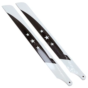 Carbon Blades 325mm x1 pair for 450 RC Helicopter 3D model aircraft propeller - Picture 1 of 9