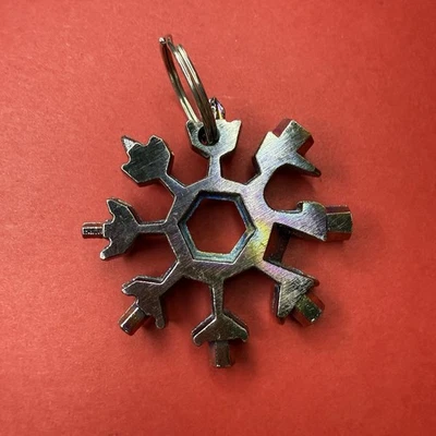 Stainless Steel 18 in1 Snowflake Screwdriver Hex Wrench Opener Multi Repair Tool - Image 1 of 4