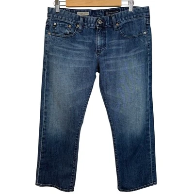 Jeans AG The Tomboy Crop 31R descontraído reto Adriano Goldschmied Meas 33W - Imagem 1 de 4
