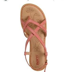 Sandalia Born Mai Talla 9 Rosa Cuero Correas MUY Usada Suavemente - Imagen 1 de 8