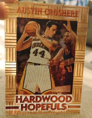 1997 Topps Stadium Club Hardwood Hopefuls Austin Croshere Rare Insert Card  - Image 1 of 4