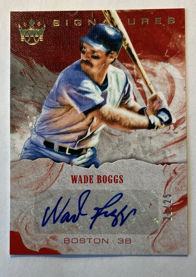 2018 Panini Diamond Kings DK Signatures Wade Boggs #S-WB Auto Red Sox 21/25 - Image 1 of 2