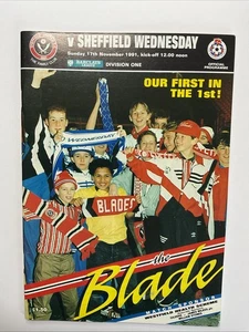 Sheffield United v Sheffield Wednesday; 17th November 1991 - Picture 1 of 3