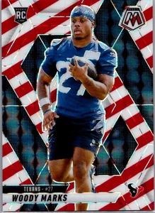 2025 Panini Mosaic #395 Woody Marks Mosaic Red and White Stripe - Bild 1 von 2