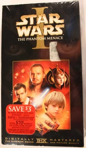 STAR WARS - THE PHANTOM MENANCE (VHS TAPE) Brand New/Wrapped & Ships Free - Imagen 1 de 6