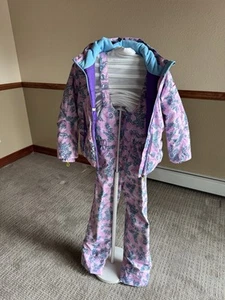 2 Piece Obermeyer Ski/Snowboard Bib &Jacket. Girl Size 8 - Picture 1 of 6