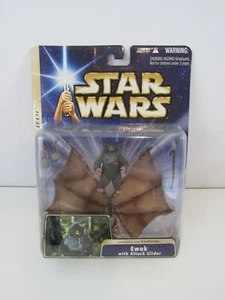 Star Wars ROTJ Assault of Endor Ewok w/ Attack Glider Saga Collection (Pg84E) - Picture 1 of 3