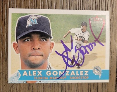 ALEX GONZALEZ Signed 2001 Fleer Tradition #27 Florida Marlins Card Autograph - Image 1 of 2
