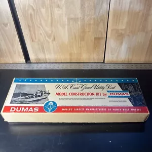 DUMAS USCG UTILITY BOAT APPROX 28 TO 30 INCHES WOOD MODEL KIT New Complete - Picture 1 of 6