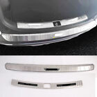 For Kia Seltos 2020-2023 Silver Rear Bumper Protector Guard Plate Cover Trim 2X