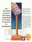 Vintage advertising print Gas Oil SHELL X-100 Premium Low Temperature Sludge 57