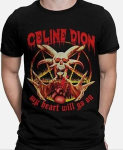 Celine Dion Vintage Metal T-Shirt My Heart Will Go On Funny Tee - Picture 1 of 8