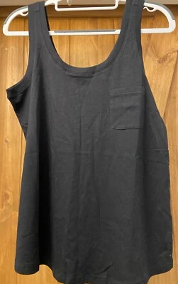 Camiseta sin mangas Skin Worldwide negra relax fit con bolsillo en el pecho pequeña nueva con etiquetas Foto 1 de 4