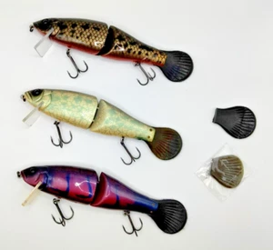 3Lot Fish Arrow Monster Jack from Japan wood swimbait limited Snakehead edition - Picture 1 of 18