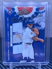 2001 Playoff Absolute Alex Rodriguez Home Opener Souvenirs /75- Texas Rangers
