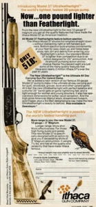 Anuncio impreso vintage 1978 Ithaca Gun Company modelo 37 ultraligero calibre 20 - Imagen 1 de 2