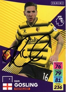 DAN GOSLING SIGNED WATFORD 2021/2022 ADRENALYN XL TRADING CARD+COA - Picture 1 of 1