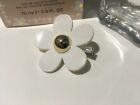 Upcycled Mark Jacobs Daisy Hair Pin Grip Slide  50Mm White 