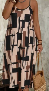 VESTIDO-Vestido para Mujer, Vestido Cami Largo Suelto de Moda para Uso Diario - Imagen 1 de 6