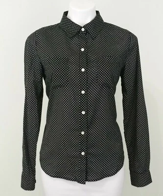 Forever 21 Women Shirt, Size M, Black/White, 100% Cotton - Image 1 of 4