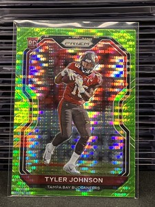 2020 Tyler Johnson RC Panini Prizm Neon Green Pulsar Rookie #321