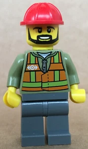 LEGO® Tren Train City Trabajadores ferroviarios Railway Employee Set 60052 Cargo Train trn235a - Imagen 1 de 2