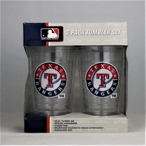 Texas Rangers MLB Officially Licensed Hunter 2pk 16oz Tumbler Cover