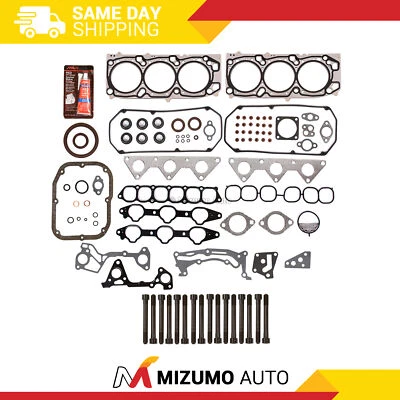 Juego completo de juntas pernos de cabeza aptos 04-08 Mitsubishi Endeavor Galant 3.8 24V 6G75 Foto 1 de 4