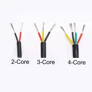 Soft Flexible Silicone Rubber Cable Tinned Copper Wire Power Cable 2/3/4-Core  - Picture 1 of 9