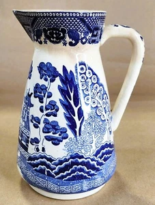 Vintage 50er - 60er Jahre Japanische Blaue Weide Porzellan Karaffe Krug - Bild 1 von 9