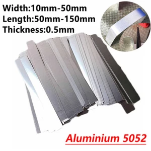 Aluminium Sheet Thin Flat Bar Strip DIY Bendable Thickness 0.5mm Multiple Sizes - Picture 1 of 8