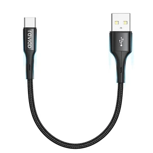 Samsung USB To type C Grey Cable 1ft/30CM Fast Charge Nylon Braided Cable - Picture 1 of 13