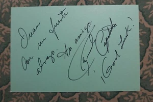 Raymundo Capetillo - MEXICAN CINEMA - Valiant Love - Marisol - Autographed 1977 - Picture 1 of 2