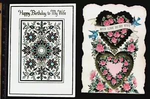 2 tarjetas de sello vintage - Imagen 1 de 3