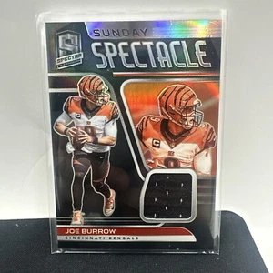 Parche Joe Burrow 2021 Panini Spectra Sunday Spectacle Silver Prizm/99 - Imagen 1 de 5