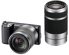 Sony Miralles Single-Lens Camera Î‘ Nex-5N Double Prism Lens Kit Black N F/S