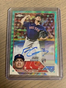 2023 Topps Chrome Autographs Aqua Wave Franklin German Rookie Auto 037/199 - Picture 1 of 1