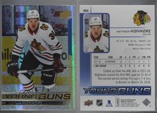 2018 Upper Deck Young Guns Speckled Rainbow Foil Matthew Highmore #464 Rookie RC