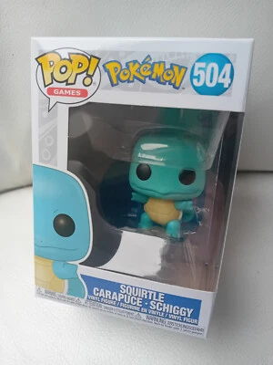 Funko Pop Juegos Pokémon 504 Squirtle Carapuce Schiggy Figura De Vinilo - Imagen 1 de 3