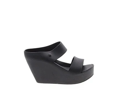 Cuñas negras Melissa x Tropico Surreal Creatives talla 7 mulas excelente estado Foto 1 de 4