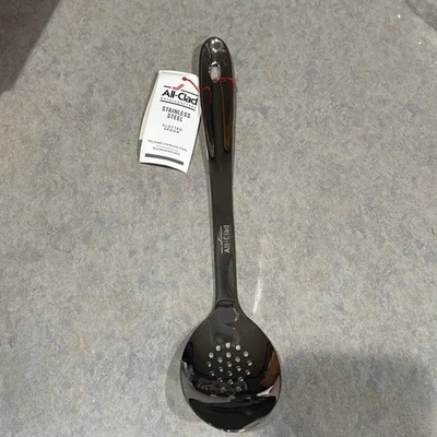 Cuchara ranurada grande para aparatos de cocina de acero inoxidable especializados totalmente nueva Foto 1 de 4