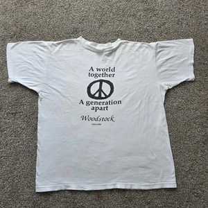 Vintage 1994 Woodstock New York Music Festival T-Shirt XL Band 90’s - LESEN - Bild 1 von 17