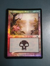 MTG Swamp Onslaught 341/350 Foil Land LP Light Play
