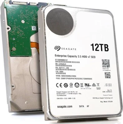 12TB 3.5 Zoll NAS Server HDD PC Seagate Enterprise Capacity SATA3 6Gb/s 7200rpm - Bild 1 von 3