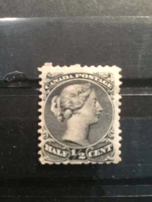 Canada Scott #21  Used Looks Mint Hinged No Gum Catalog $80 See My Listings! - Image 1 of 4